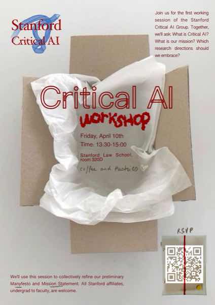 Critical AI Workshop poster